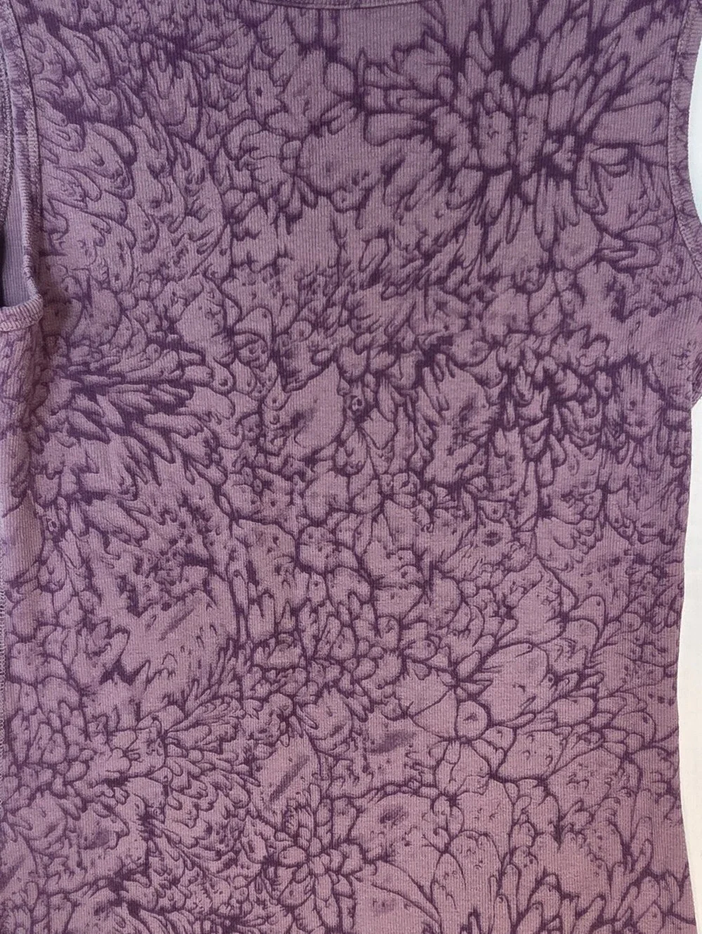 Womens Eddie Bauer Purple Round Neck Sleeveless Cotton Tank Top Sz Medium - Picture 7 of 8